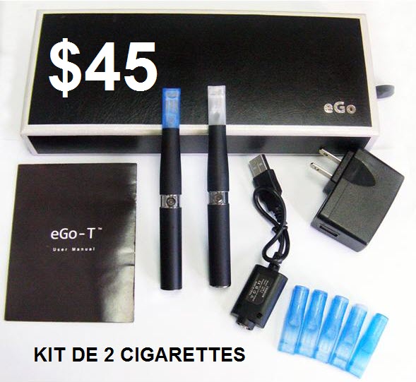 Kit de 2 eGo-T cigarette électronique