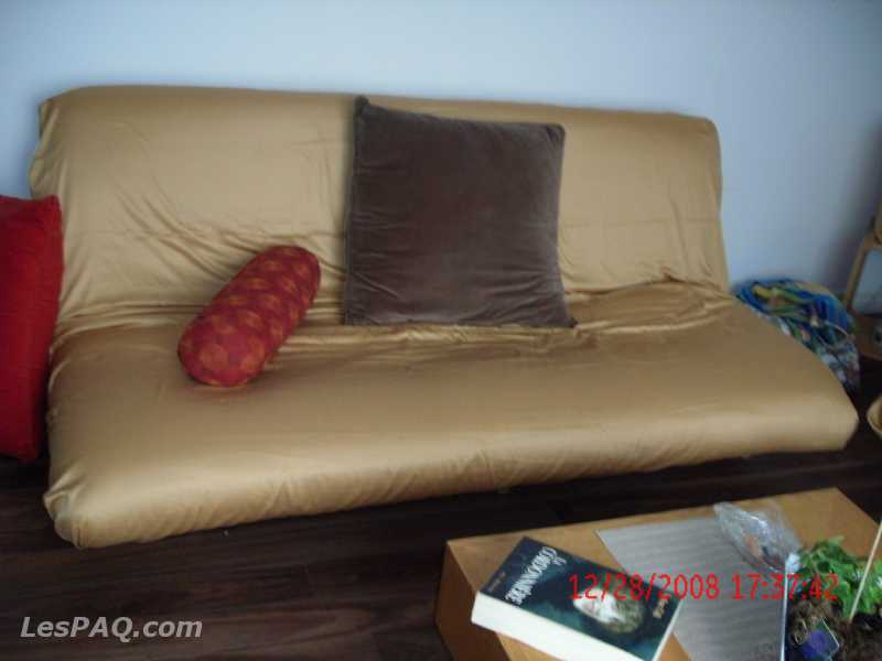 futon en boid avec matelas