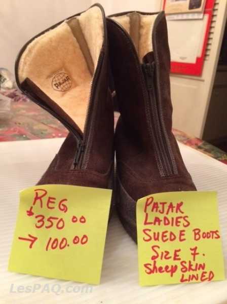 Brown Pajar suede boots size 7 ladies
