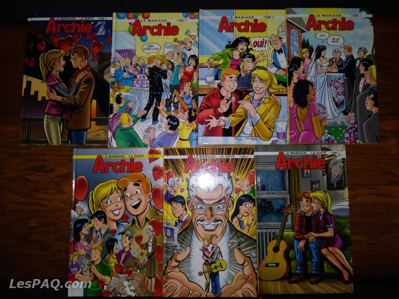 Livres Archie Le mariage tome 1 a 7
